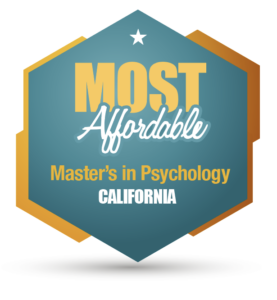 Most Affordable California masters in psychology programs badge